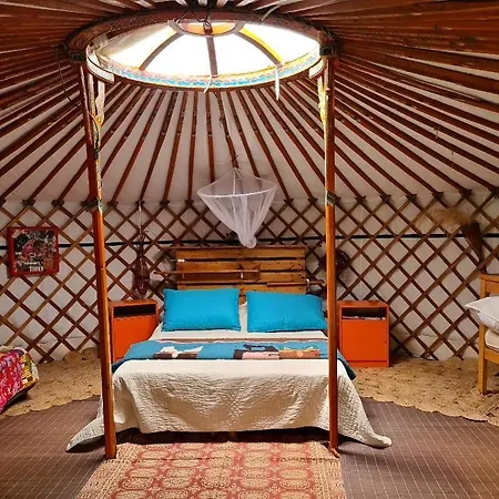 La Yourte Climatisee Du Jardin Cache Luxussátor Marmande