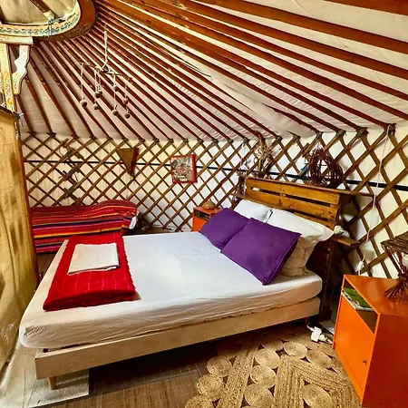 La Yourte Climatisee Du Jardin Cache Luxussátor Marmande