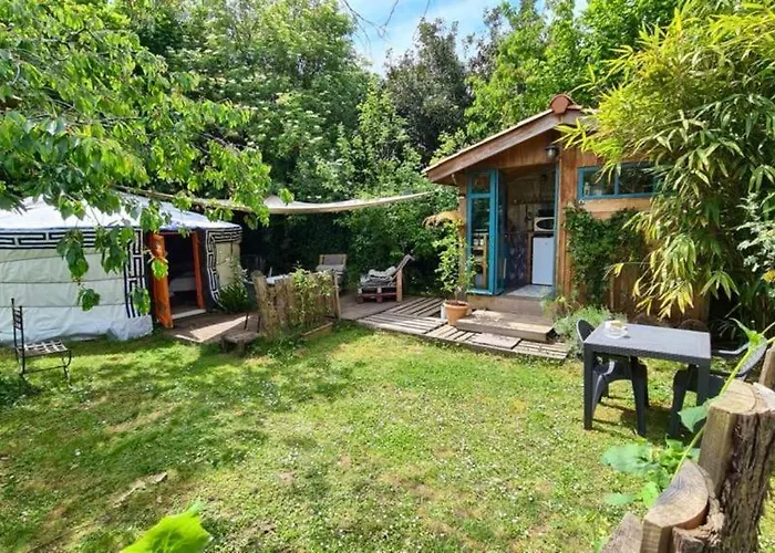 Luksustelt La Yourte Du Jardin Cache Marmande