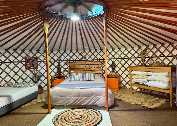 La Yourte Du Jardin Cache Luksustelt